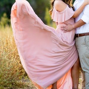 Flowy wrap maxi dress